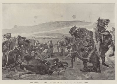 La guerre du Transvaal, la perte de nos canons à la rivière Tugela - Richard Caton Woodville junior
